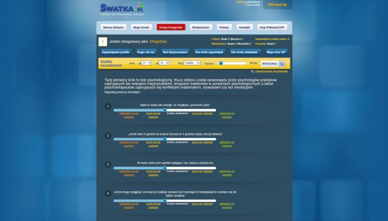 Proces dopasowywania partnerów - Swatka PL